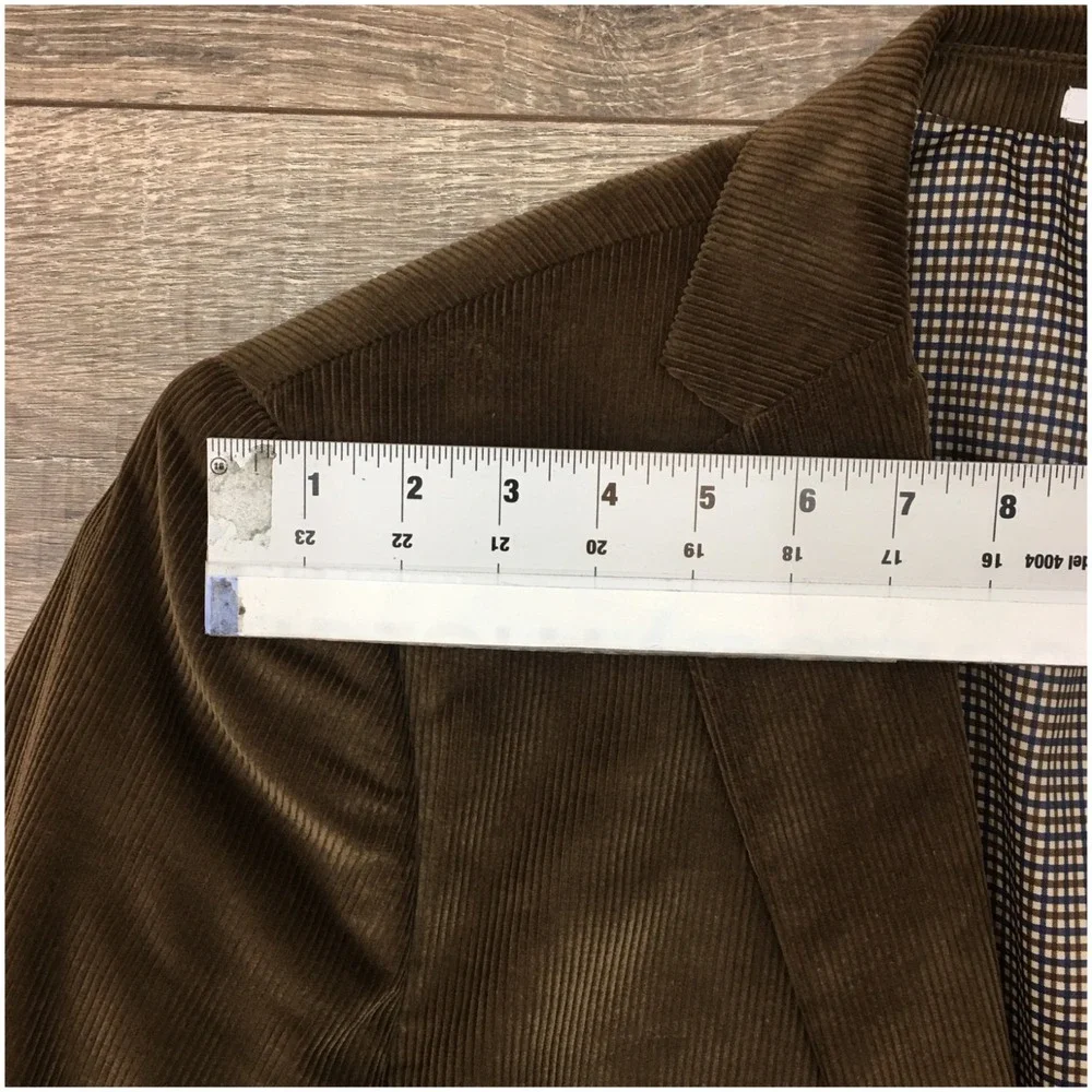 SADDLEBRED Mens Corduroy‎ Blazer Sport Coat Casual Jacket Size 42L Classic Suit
